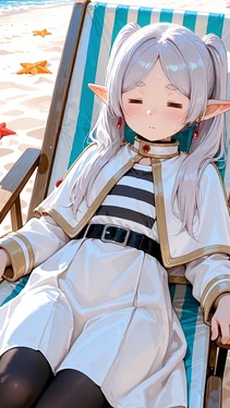 [AI Generated] 浜辺のバ…おねえさん
