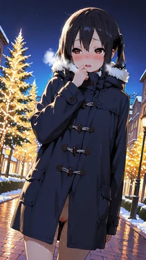 [AI Generated] コートと首輪