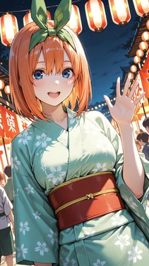 [AI Generated] 浴衣：五等分の四