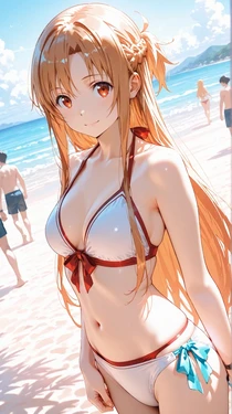[AI Generated] ビーチの閃光