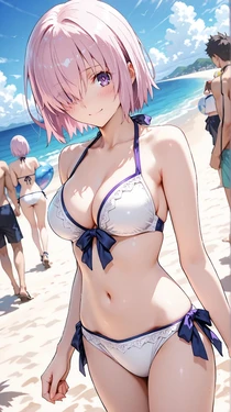 [AI Generated] 水着マシュ