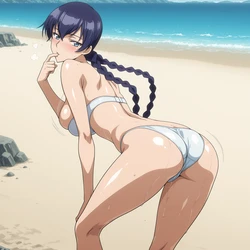 [NekoNest] Saeko Busujima #2 | Beach (86 Images) [AI Generated]