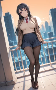[DeeForge] Mai Sakurajima - Rooftop Sunset [AI Generated]