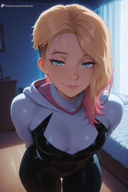 [Stoker] Gwen stacy-Sticky situation [AI Generated]