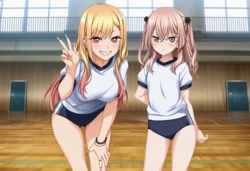 [Prompt Forbidden] その着せ替え人形は恋をする - 喜多川 海夢・乾 紗寿叶 My Dress-Up Darling - Marin Kitagawa & Sajuna Inui（Legendary） [AI Generated]