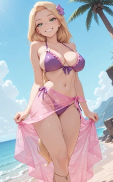 [DeeForge] Rapunzel - Beach Day [AI Generated]