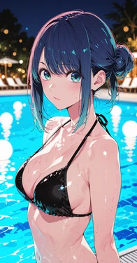 (yanai-hide) Oshi no ko - Pool [AI Generated]
