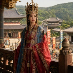 신라 선덕여왕 여황제 여제 Seondeok of Silla Queen(empress) of Korea 善德女王 女皇帝 女帝 [AI Generated]