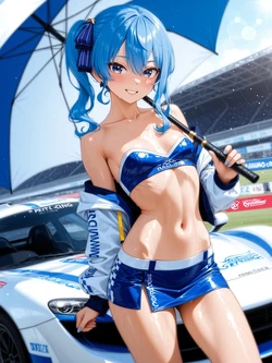 [AI Generated] 狙われたすいちゃん