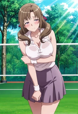 [Tatibana Ai (@tatbananai)/tachibana ai] [Okaa-san Online] Mamako Oosuki (tennis) 146 illustrations | [通常攻撃が全体攻撃で二回攻撃のお母さんは好きですか?] 大好真々子 146枚 (Patreon) [AI Generated]