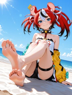 [AI Generated] べーちゃんのバカンス