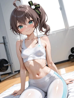 [AI Generated] まつりちゃんレッスン中