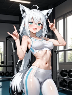 [AI Generated] フブさんレッスン中