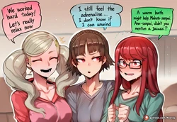 [Hoorpy] Ann x Makoto x Sumire A Yuri Night [Yuri] [Group] [AI Generated]