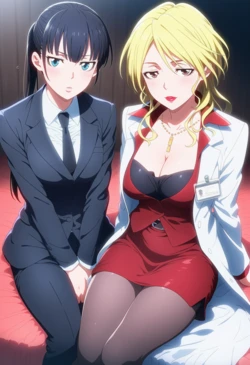 [Corudozera] [110pics] Yayoi Kunizuka X Shion Karanomori (六合塚弥生X唐之杜志恩) - Psycho-Pass [AI Generated]