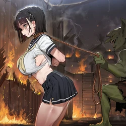 [Patreon] (digda_dude) Suguha Kirigaya x Goblin [AI Generated]