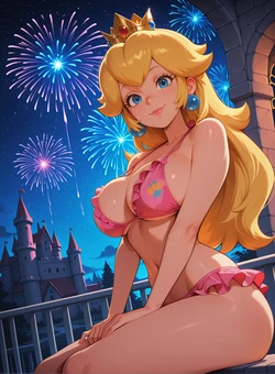 [Revy Neon] (BBC) Princess Peach - Super Mario Brothers [AI Generated]