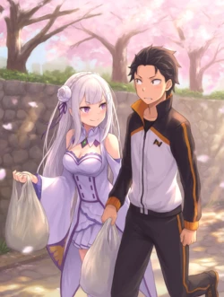 [Biji Astro/BijiAstronomi] Emilia & Rem [ Wash It Away ] 322P 🔞 (Patreon) [AI Generated]