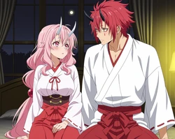 [BlackARTai] [74] Shuna x Benimaru. (Patreon) [AI Generated]