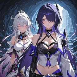 [Maiste] 210 Pics - Kiana (HI3) & Acheron (HSR) [AI Generated]