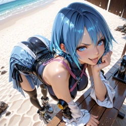 [ZBaiArt] Aqua - Kingdom Hearts [AI Generated]
