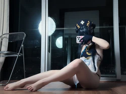 幼愛youmeko-kisaki see through dress with thongs
