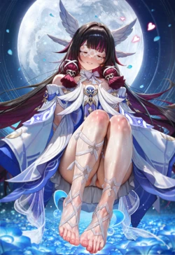 [Elizasrain] Columbina X Aether (Vaginal) - Flower Field (220p) [AI Generated]