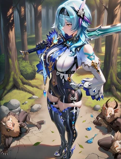 [Pixiv] 优菈x空 [AI Generated]