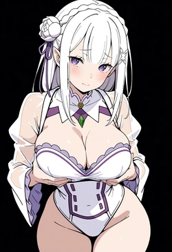 [Ryu Art] Emilia | Re: Zero (NSFW) (Patreon) [AI Generated]