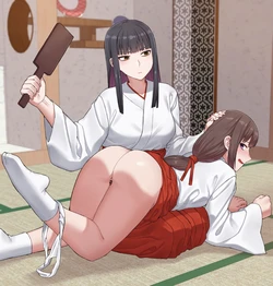 [s-goon] Miko Ff spanking paddle + fingering