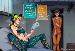 [Hoorpy] Jolyne Cujoh x Cellmate Caught in the Act [Femdom] [Pegging] [AI Generated]