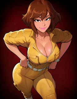 Fr34ky - April O'Neil (Teenage Mutant Ninja Turtle) (Patreon) [AI Generated]