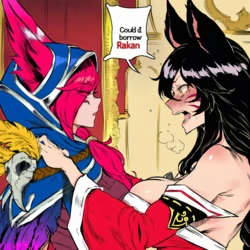 [Gudio-gudio] Rakan x Xayah. Rakan x Ahri (Patreon) [AI Generated]