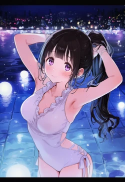 [MIYUのアトリエ] えるちゃんとナイトプール (Patreon) [AI Generated]