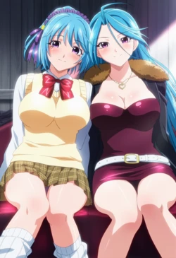 [Corudozera] [110pics] Kurumu Kurono x Ageha Kurono (黒乃胡夢x黒乃アゲハ) / Rosario + Vampire (ロザリオとバンパイア) [AI Generated]