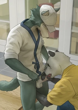 [x6udpngx] Food Deliveryman Legoshi (Beastars)