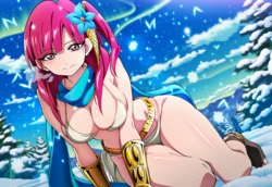 [Duderu] Pixiv Daily Theme - “Snow” Morgiana -Magi [AI Generated]