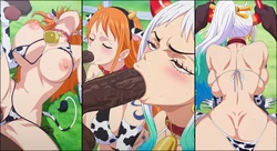 [Jarentr] [Request] Nami & Yamato - Cow bikini (Patreon) [AI Generated]