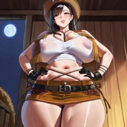 [Darkmagic] Tifa x Minotaur + Bonus (AI Generated)