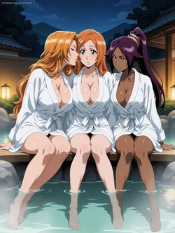 [artkoikoi] Rangiku, Orihime and Yoruichi - Bleach (Set 01) [AI Generated]