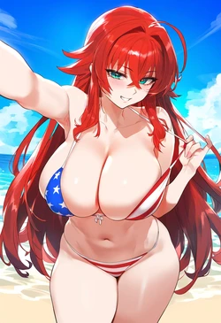 [BonsAI] Rias Gremory beach bikini [Request] (35p) (Patreon) [AI Generated]
