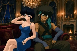 Ranma 1/2 - Akane Tendo and Prince Toma [AI Generated]