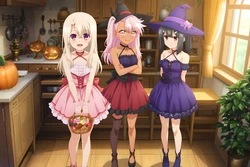 [LoveHUwU] Illyasviel von Einzbern, Chloe von Einzbern and Miyu Edelfelt (witch) | NTR | 3p [AI Generated]