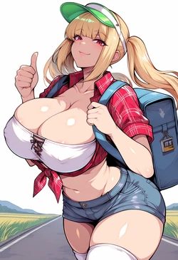 [Toujinator] Hitchhiker girl gets a nice ride [AI Generated]