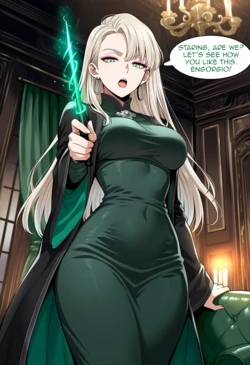 [B-O-B] Fem Draco: Engorgio Backfire [Mini Comic] [AI Generated]