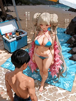 [Xlsvsuf] Formidable Beach NTR [AI Generated]