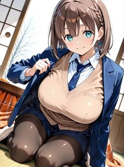 [AI Generated] アイちゃんとこたつ