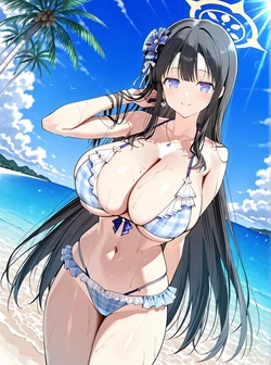 [AI Generated] 閃乱カグラ 両姫 ショタセックス