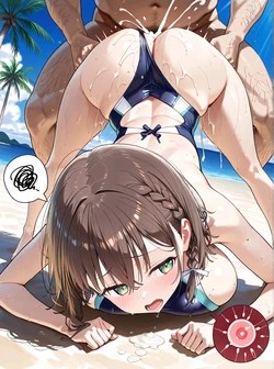 [AI Generated] アイちゃん 競泳水着中出しレイプ