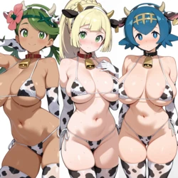 埖📛 - リーリエ(Lillie)/マオ(Mallow)/スイレン(Lana) [AI Generated]